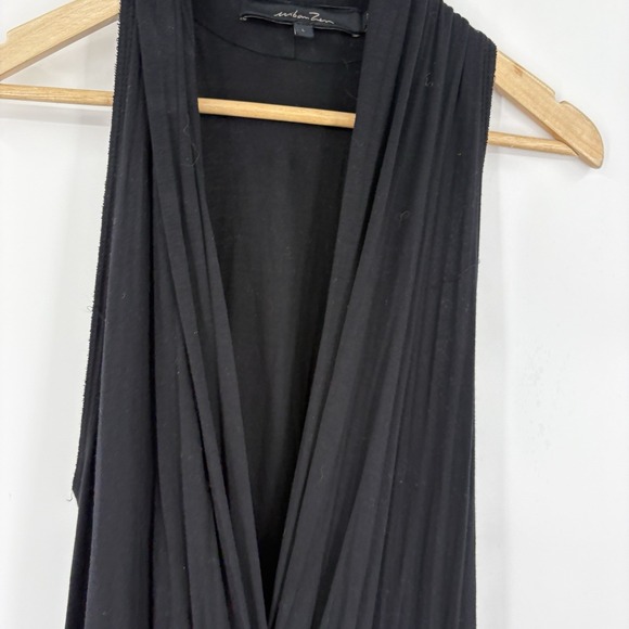 Urban Zen Donna Karan Jumpsuit Large Artsy Lagenlook Luxury Draped Jersey Plunge - Picture 3 of 8